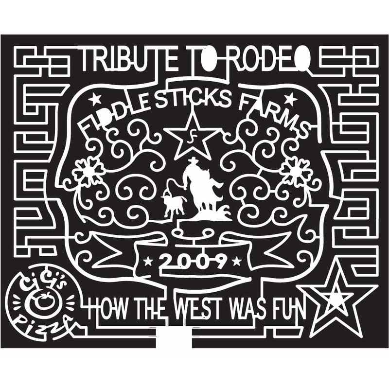 09_TX_Midkiff Texas, star, rodeo, Cowboy, Horse, Rope, Ribbon, cici’s pizza, calf, banner, sponsor, logo, 2009