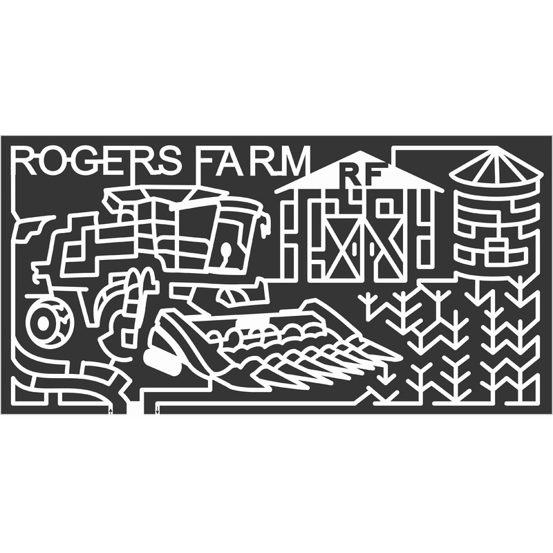 10_Fl_Gainesville A farm, Barn, Corn, Florida, rogers, combine, Stalks, silo, 2010