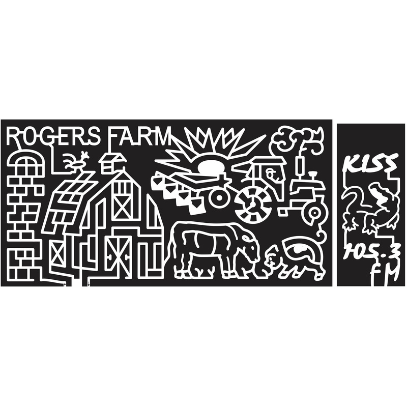11_FL_Gainsville Florida, combine, Cow, Pig, Animal, Rooster, Alligator, Barn, farm, silo, Kiss, logo, Radio, sponsor, 2011.jpg