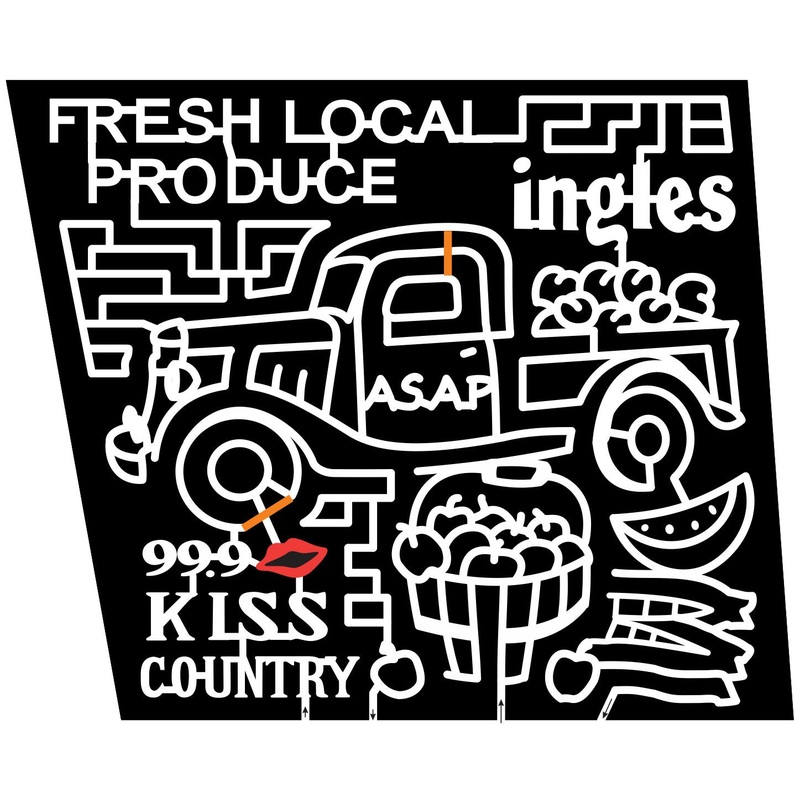 11_NC_Canton North Carolina, Truck, classic, fruit, Lips, Kiss, Corn, Watermelon, logo, sponsor, Radio, ingles, local, Produce, 2011.jpg