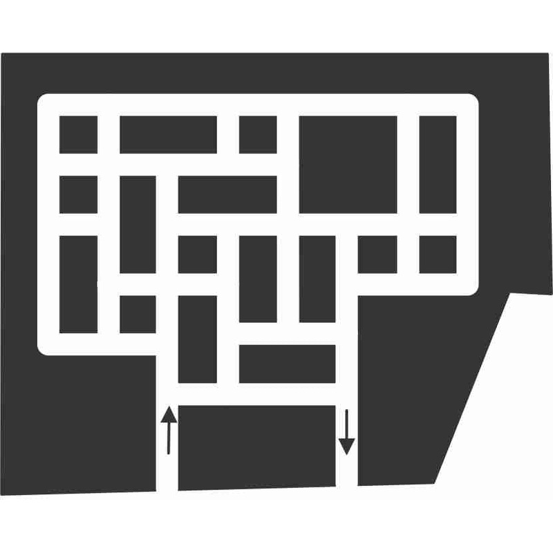 10-ENG_Cumbria B Small, Kiddie Maze, 2010, logan, England, paths, lines, straight