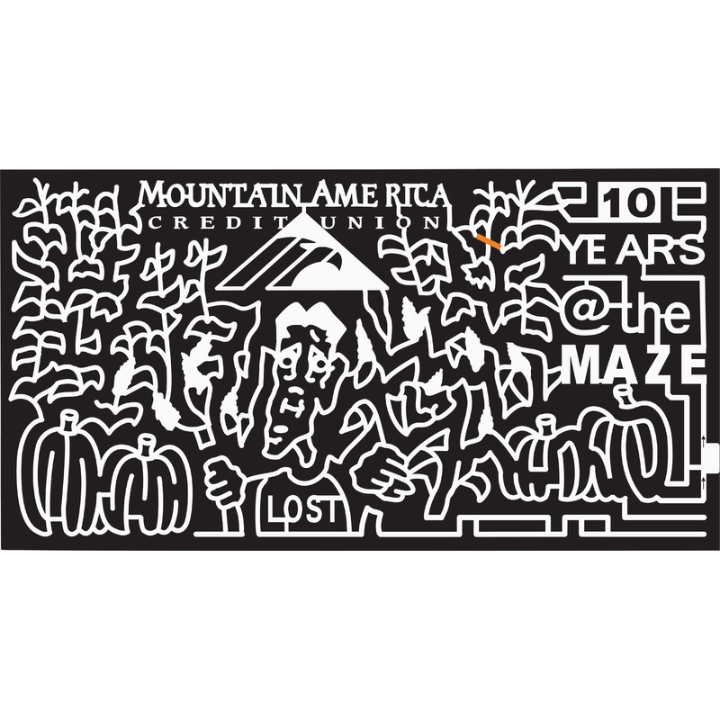 10_UT_Bluebell Pumpkin, Corn, Eagle, Face, Stem, Mountain America Credit Union, Stalks, 2010, logo, sponsor, Utah