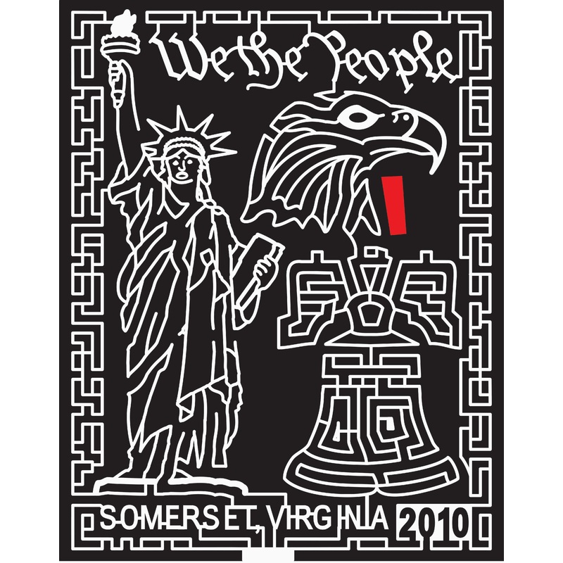 10_VA_Somerset 2010, America, Patriotic, Eagle, Beak, Crown, Torch, Bell, Statue, Statue of Liberty, Liberty, Somerset, Virginia