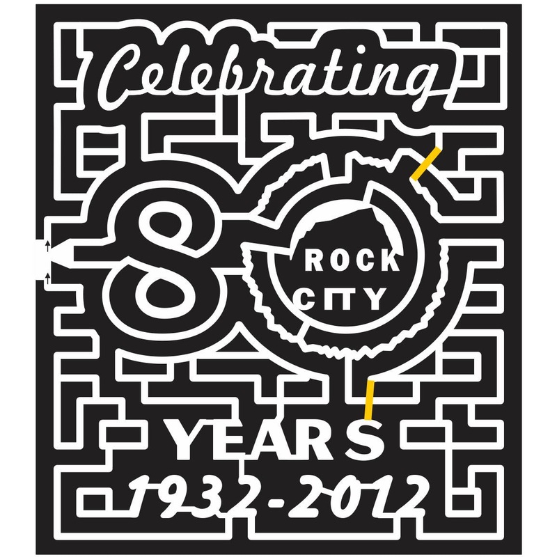 12_GA_Rock_City Georgia, logo, rock, number, Years, 2012, 80