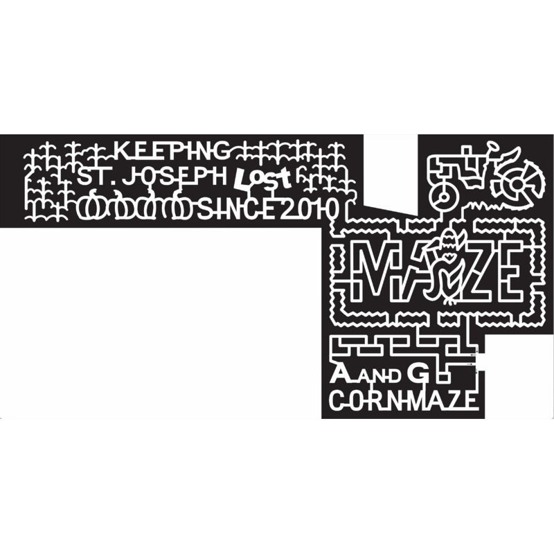 15_MN_St. Joseph 2015, Minnesota, St Joseph, Keeping St. Joseph Lost since 2010, Maze, A And G Corn Maze, Tractor, Corn, Pumpkin, Pumpkins, Maze Logo