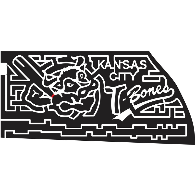 12_KS_Overland_Park Kansas, Baseball, bat, Cow, Team, mascot, Sports, 2012, Bull, logo, sponsor, t-bones