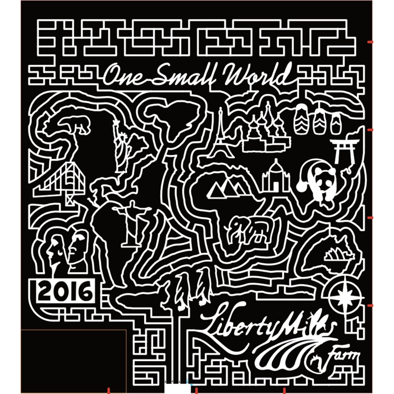 16_VA_Somerset, One Small World, Lady Liberty, Golden Gate Bridge, Moai, Christ the Redeemer, Penguins, Taj Mahal, Eiffel Tower, Nesting Dolls, Shinto Shrine, Pyramids, St. Peter’s Cathedral, Sydney Opera House, Compass, Liberty Mills Farm