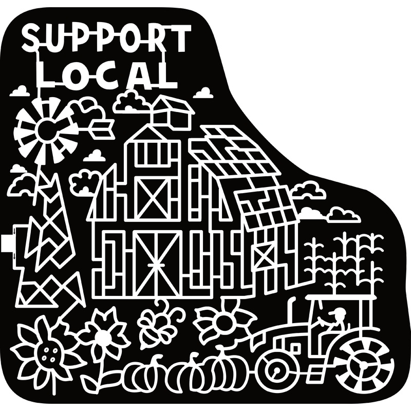 23_ONT_Omemee Support Local, Windmill, Barn, Corn, Flower, Cloud, Bee, Pumpkin, Tractor, Farm