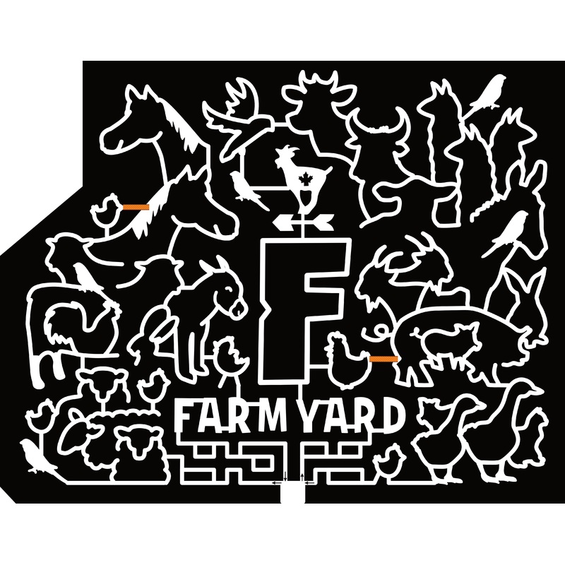 24_AB_Calgary Farm Yard, Horse, Cow, Goat, Donkey, Pig, Duck, Bunny, Sheep, Chicken, Animal