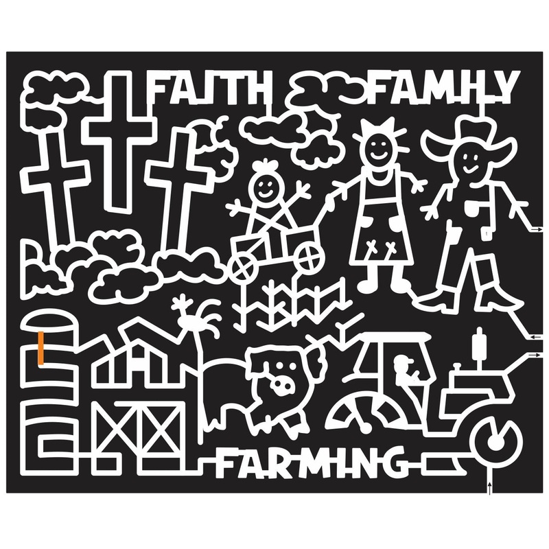 Brenham Texas TX 2013 Cross, Kid, Child, family, Cloud, Corn, Rooster, Pig, Hog, Tractor, Barn, farm, Farmer, stick, people.jpg