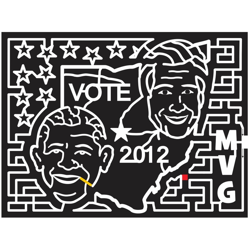 12_OH_New_Carlisle Ohio, state, shape, barack, obama, mitt, romney, star, vote, election, politics, 2012, mvg