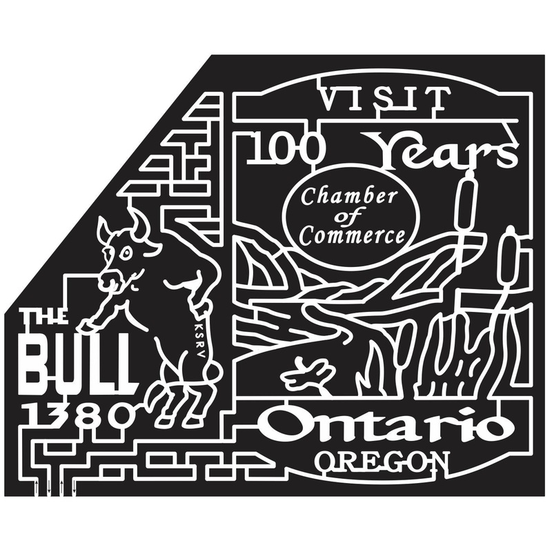 12_OR_Ontario Oregon, Bull, Field, Animal, Radio, logo, sponsor, Commerce, 2012, chamber