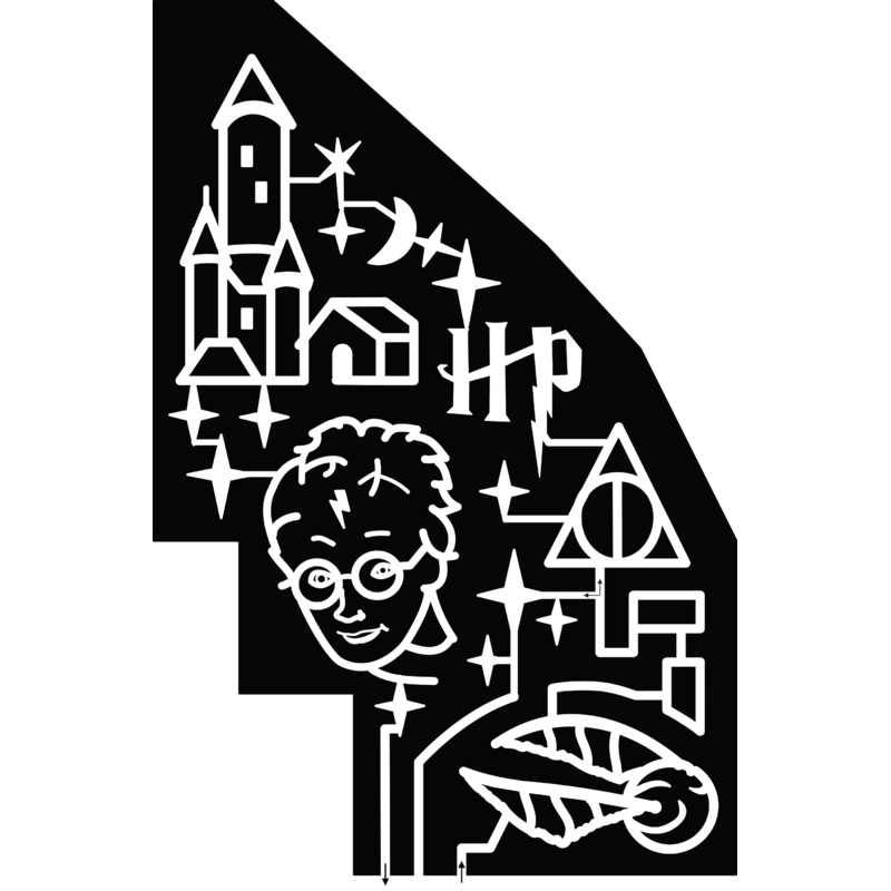 24_CA_Chino Harry Potter, Castle, Star