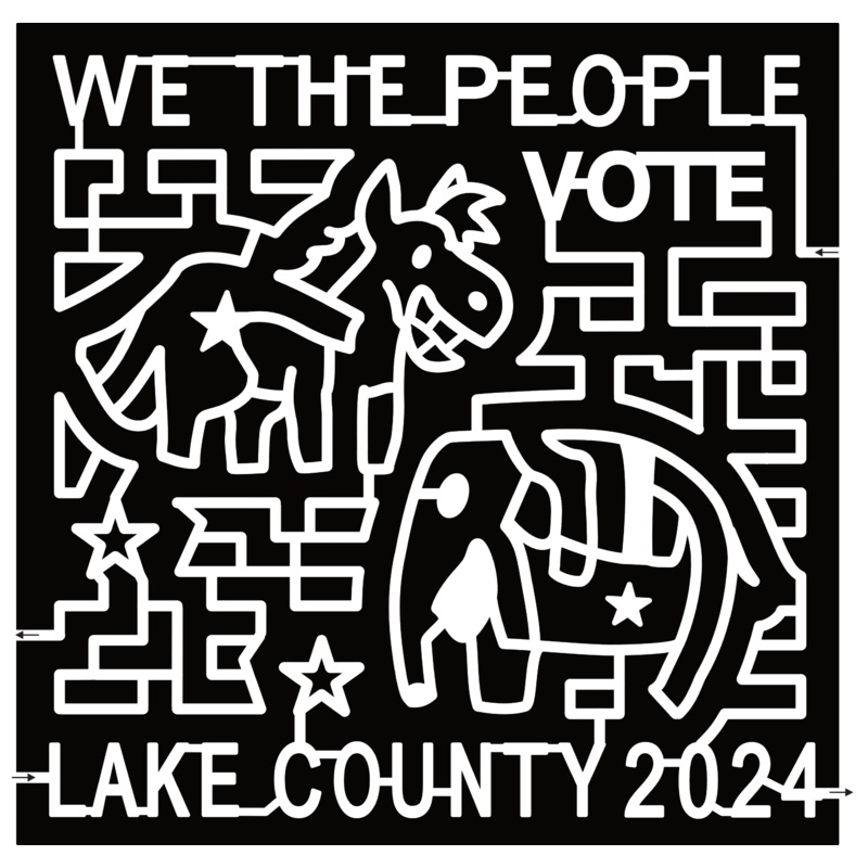 24_CA_Lakeport 2024, We The People, Vote, Lake County, Star, Elephant, Horse