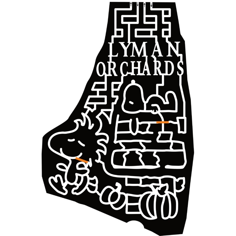 24_CO_MiddleField Lyman Orchards, Snoopy, Woodstock, Pumpkin