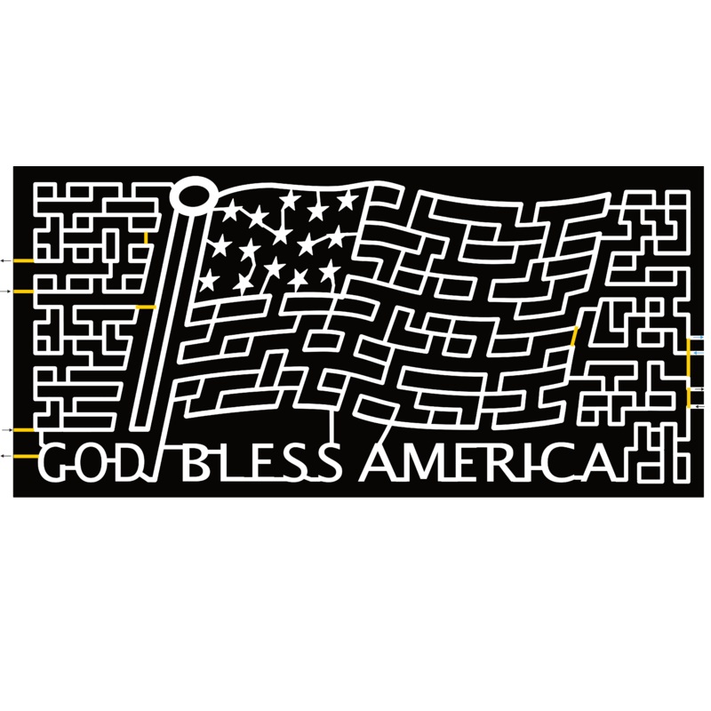 24_FL_Bunnell Flag, God Bless America