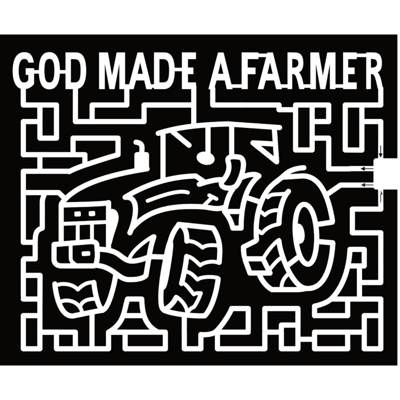 24_IN_French Lick, Tractor, God Made A Farmer