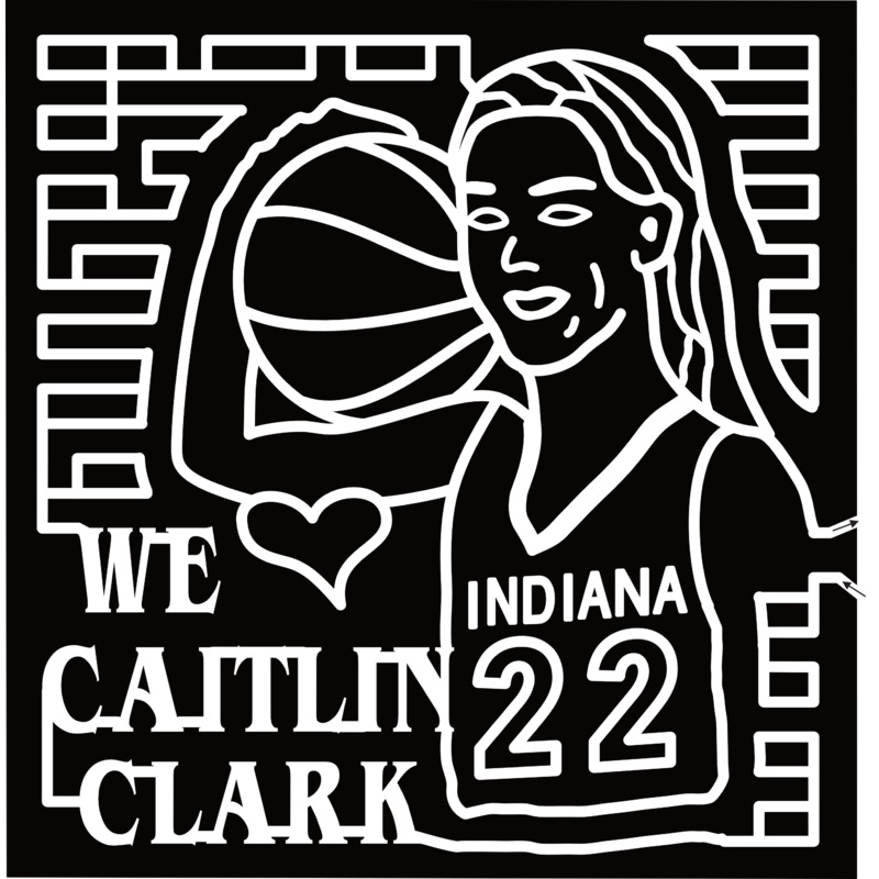 24_IN_Hobart We Heart Caitlin Clark, Indiana 22, Basketball, Face, Sports, Jersey