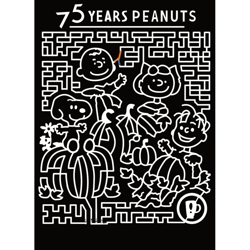 24_IN_Waterloo Snoopy, Peanuts, 75 Years, Charlie, Pumpkin, Leaves, Woodstock