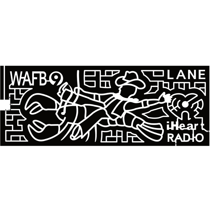 24_LA_Pine Grove WAFB 9, Lane, iHeart Radio, Lobster, Cowboy, Logo