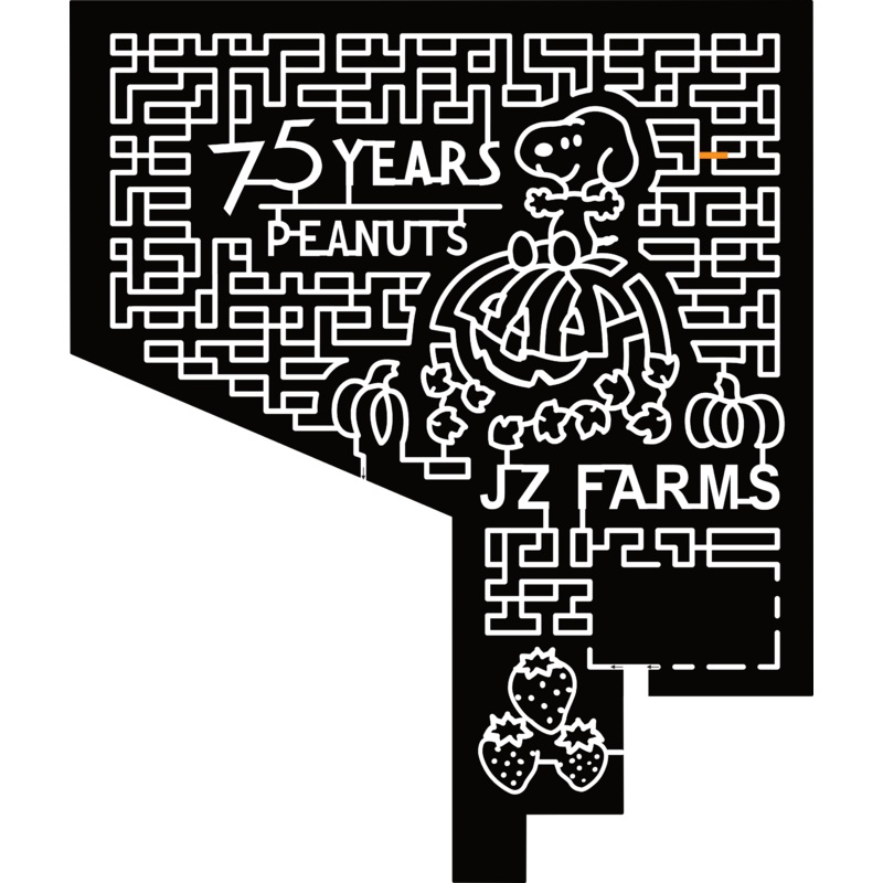 24_MD_Denton Snoopy, Peanuts, 75 Years, JZ Farms, Pumpkin, Strawberry, Leaves