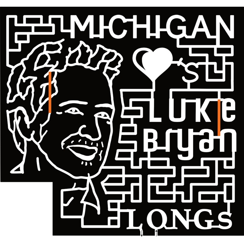 24_MI_Commerce Michigan Hearts Luke Bryan, Longs, Face, Heart,