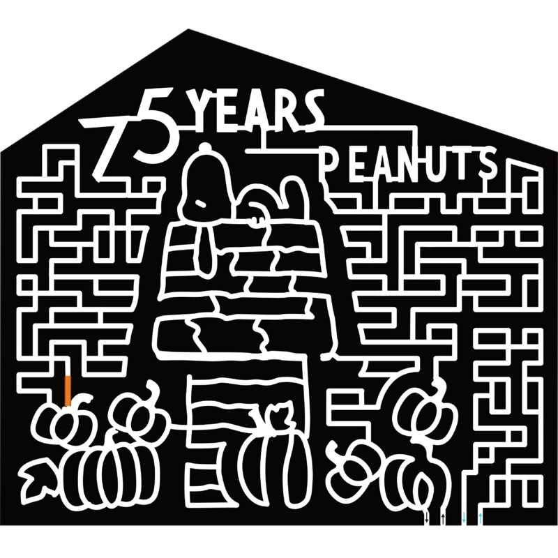 24_MI_St Johns Snoopy, Peanuts, 75 Years, Pumpkin