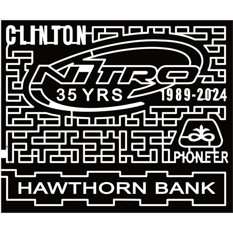 24_MO_Lowry City Clinton, Nitro 35 YRS, 1989-2024, Pioneer, Hawthorn Bank, Logo