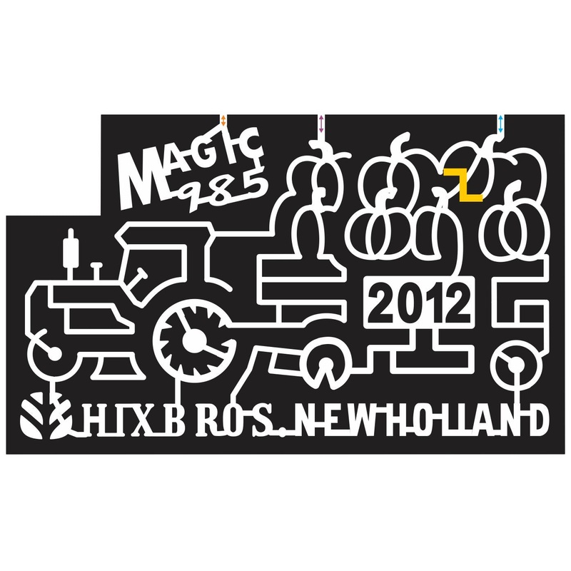 12_TN_Sparta Tennessee, Tractor, Wagon, Pumpkin, New Holland, equipment, radio logo, logo, sponsor, 2012, hix bros