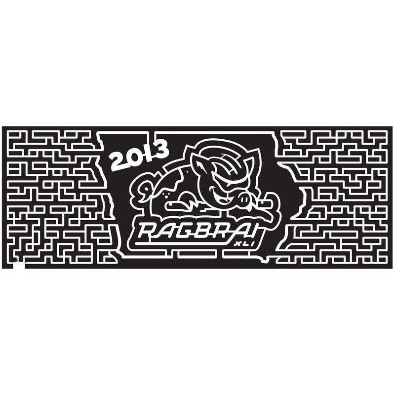 Donnellson Iowa IA 2013 Pig, Hog, Racing, Race, run, state, shape, logo, paths, ragbrai.jpg