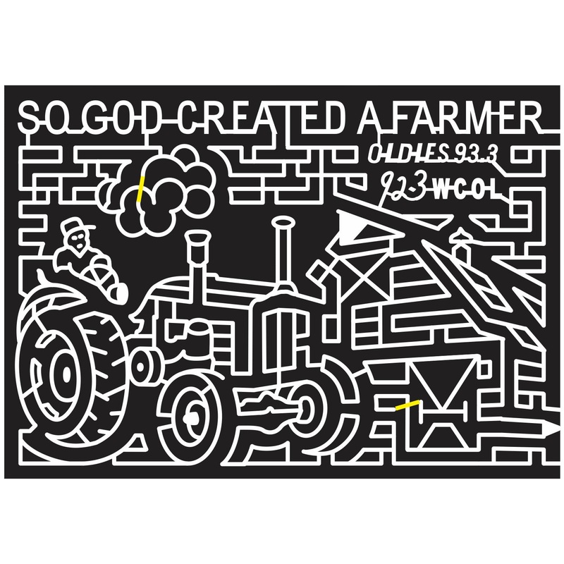 Milford Center Ohio OH 2013 Barn, farm, Tractor, Farmer, equipment, radio logo, logo, sponsor, structure, created, oldies.jpg