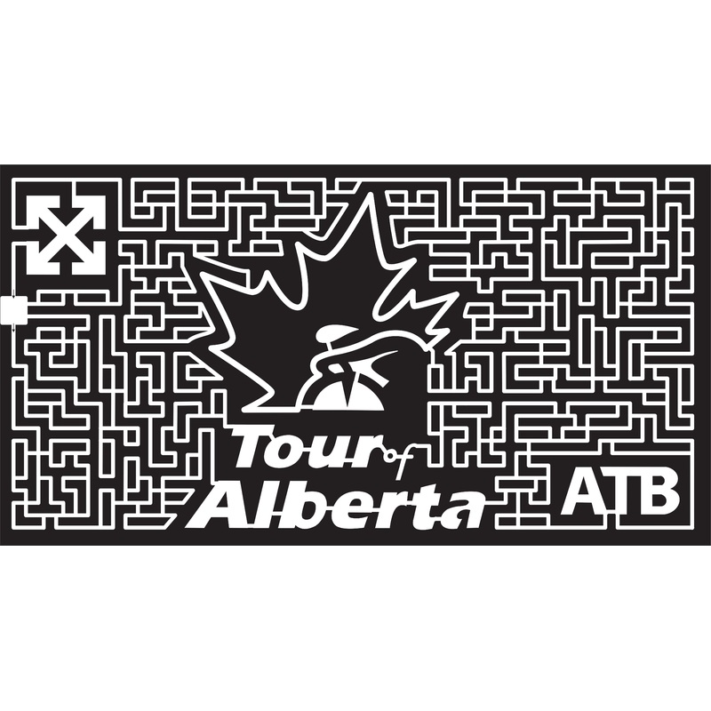 15_AB_Grande_Prairie 2015, Alberta, Grand Prairie, Tour of Alberta, ATB Financial, Sponsor, Logo, Maple Leaf, Pro Cycling Festival, Bicycle, Recycle Logo, Canada