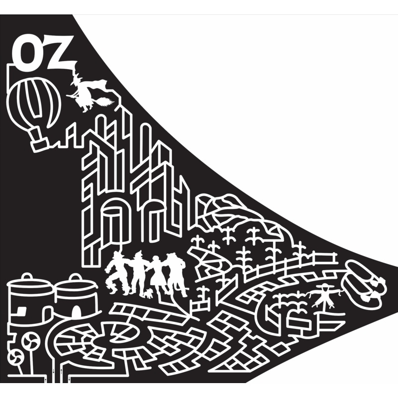 15_CO_Holyoak 2015, Colorado, Holyoke, Wizard of Oz, Witch, Hot Air Balloon, Buildings, Yellow Brick Road, Emerald City, Tin Man, Scarecrow, Dorothy, Lion, Fences, Fence, Corn, Mountains, Shoes, Bows, Building, Buildings, Movie