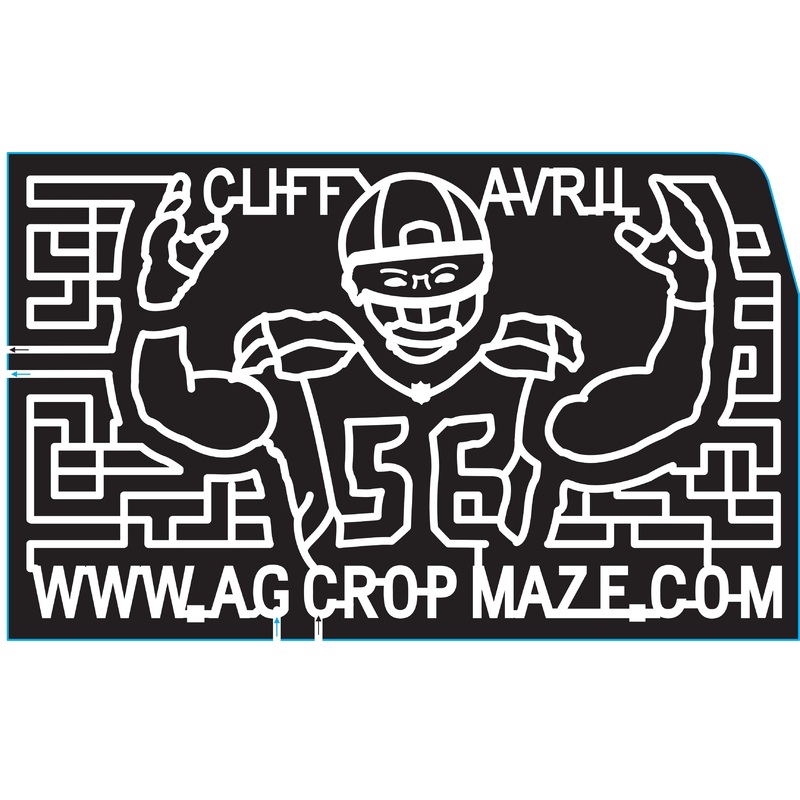 15_FL_Green Cove Springs, 2015, Florida, Green Cove Springs, football, helmet, 56, Ag Crop Maze.com, sports