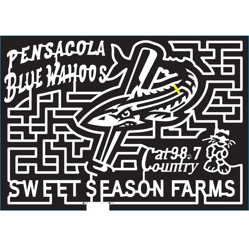 15_FL_Milton, 2015, Flordia, Milton, bat, fish, cat, sweet, season, farms, logo, Pensacola Blue Wahoos, sports