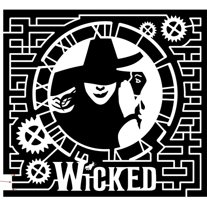 15_IL_Godfrey, 2015, Illinois, Godfrey, Wicked, Broadway, Play, Gear, Gears, witch, face, person, clock
