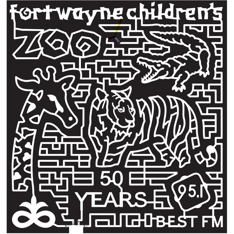 15_IN_Waterloo, 2015, Indiana, Waterloo, Fort Wayne Childrens Zoo, Radio, 50 Years, Tiger, Giraffe, Alligator, Crocodile, Animal, Animals, Kids, Wildlife, pioneer logo, 95.1, Zoo