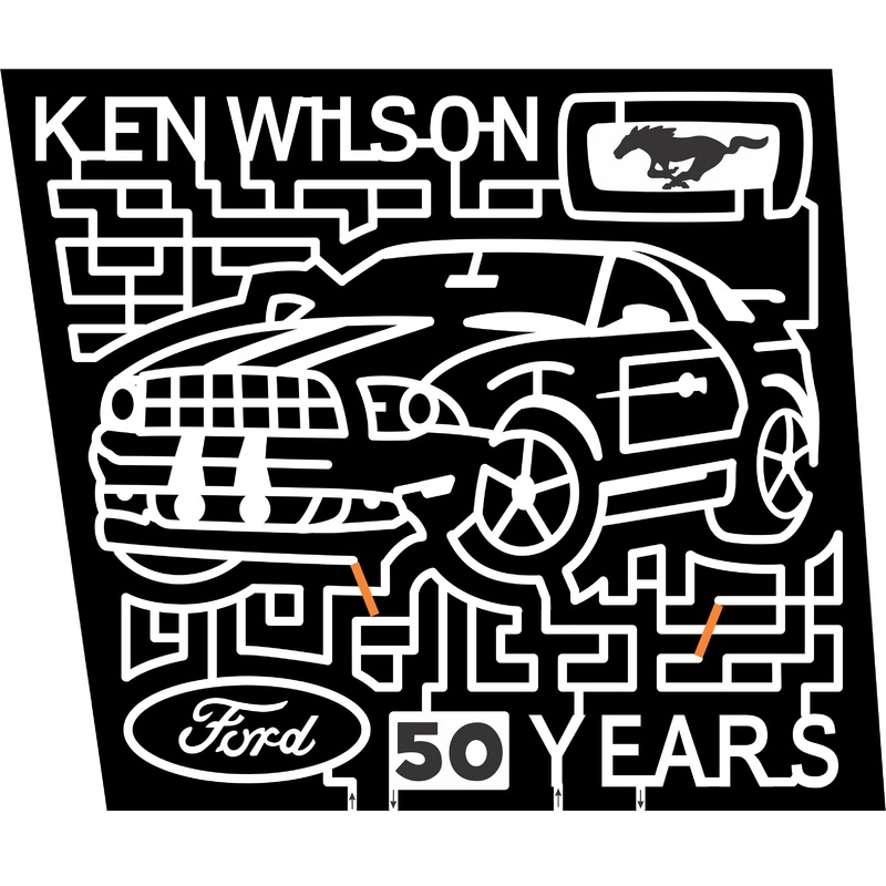 15_NC_Canton 2015, North Carolina, Canton, 50 years, Ken Wilson, Ford, Mustang, Car, Muscle Car, Fast Car, Racing stripes, Logo,