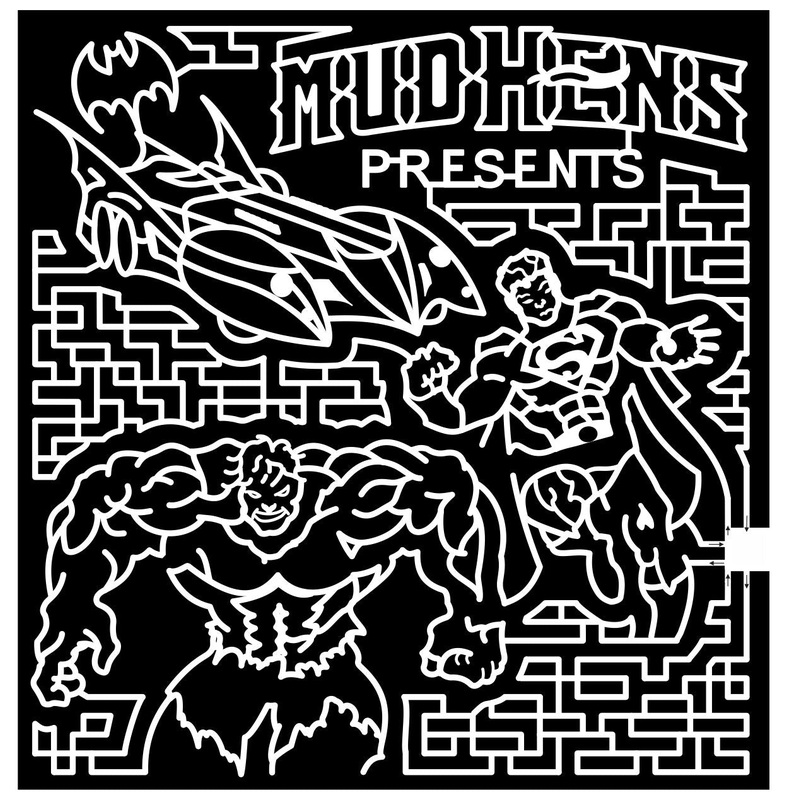14_MI_Monroe 2014 MIchigan mud hens logo sponsor heros batman superman hulk comic cartoon famous celebrity bat.JPG