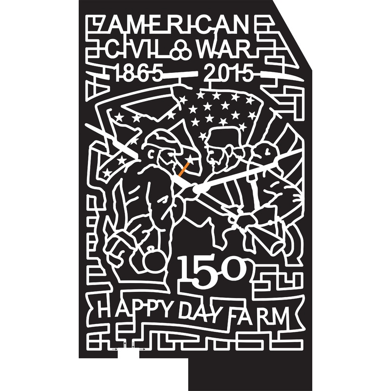 15_NJ_Manalapan 2015, New Jersey, Flag, Star, 150, Happy Day Farm, Gun, American Civil War, 1865, Ribbon,