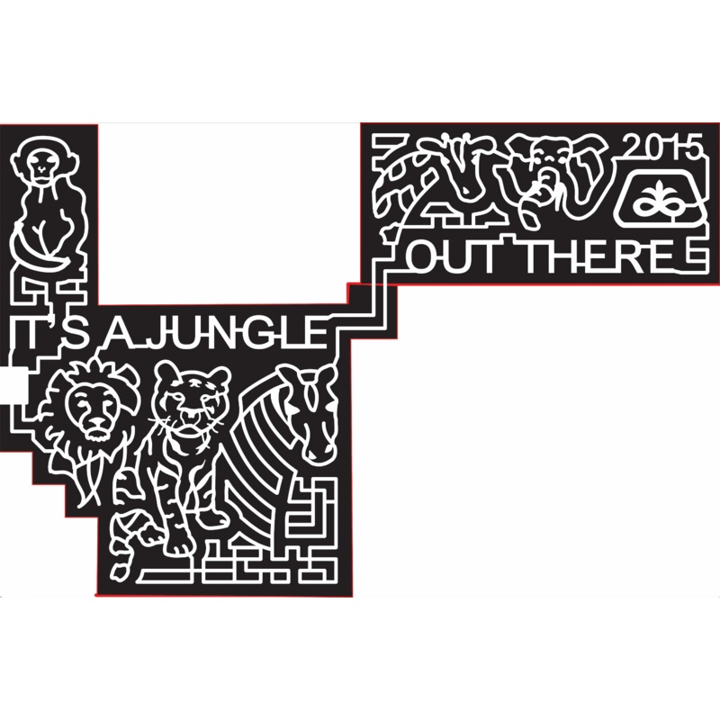 15_SK_Rockhaven 2015, Saskatchewan, Rockhaven, Its A Jungle Out There, Monkey, Banana, Lion, Tiger, Zebra, Giraffe, Elephant, Animals, Animal, Wild life, Africa, Pioneer logo