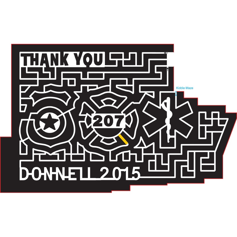 15_TN_Jackson, 2015, Tennessee, Jackson, First responser, Police, Badge, Thank you, Donnell, 207, Jackson, Star, Fire, Fireman, Paramedic