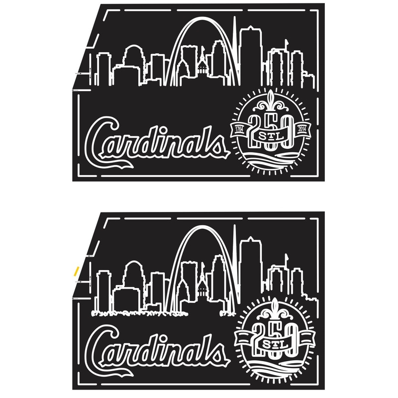 14_MO_Sikeston_2 2014 cardinals st louis arch city buildings seal 250 years logo sports baseball.JPG
