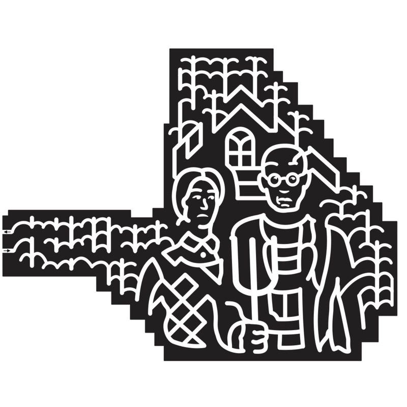 14_WV_Milton 2014 West Virgina american gothic corn stalk painting man woman.JPG