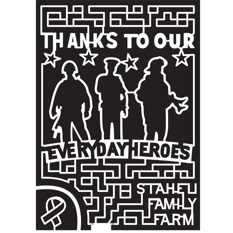 15_UT_Washington 2015, Utah, Washington, Ribbon, Thanks to Our Every Day Heroes, Staheli Family Farm, Troops, Army, USA, Police Department, Officer, Fire Department, Fire Fighter