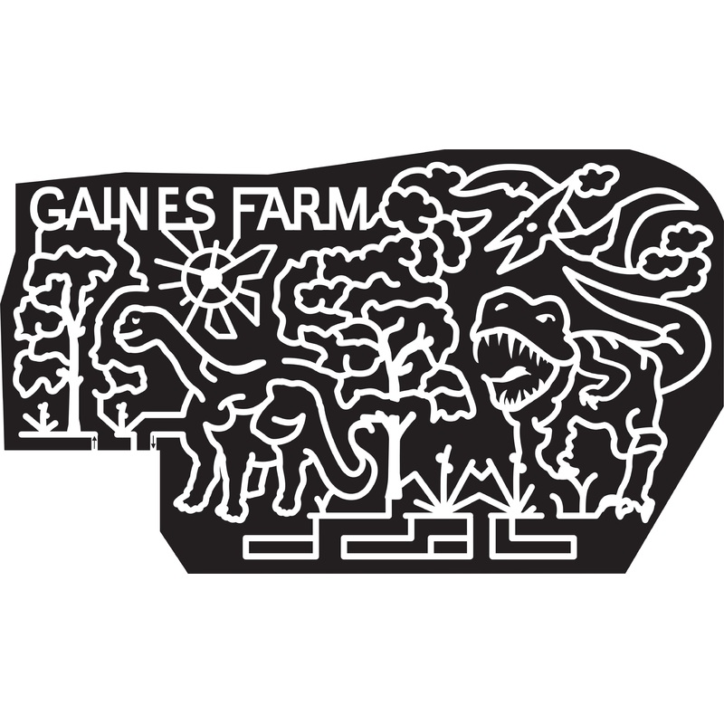 15_VT_Guilford 2015, Vermont, Guildord, Longneck, T-Rex, Tree, Dinosaur, cloud, grass, tree, gaines, farm