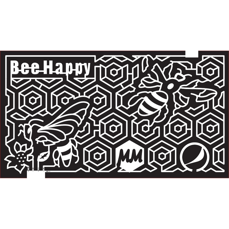 15_WY_Casper 2015, Wyoming, Casper, Bee Happy, MM, Sunflower, Insect, Insects, Bug, Bugs, Wing, WIngs, Honeycomb, Honey, Hexagon, bee,