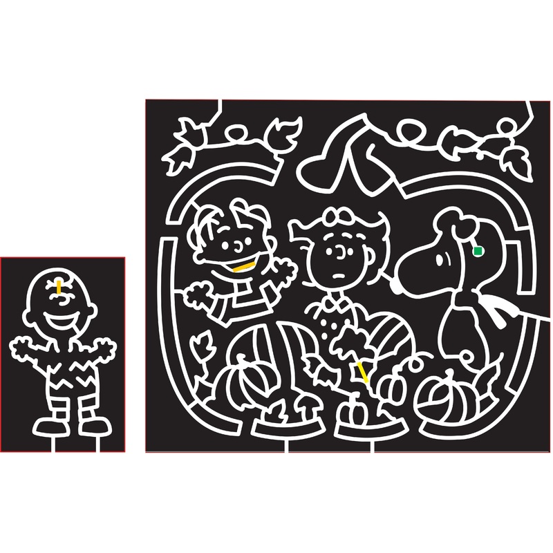 16_CA_San Luis Obispo, 2016, California, peanut, peanuts, charlie brown, linus, sally, pumpkins, leaf, leaves, vines, halloween, characters