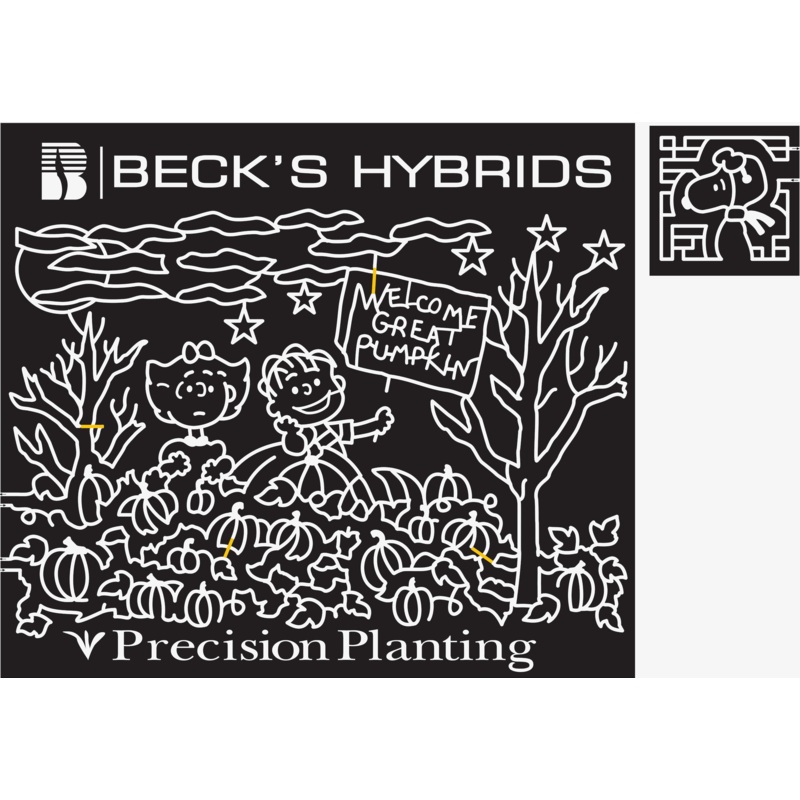 16_IL_Normal, 2016, Illionois, great pumpkin, peanuts, tree, clouds, moon, beck, beck logo, pumpkin patch, pumpkin, linus, sally, star, precision planting
