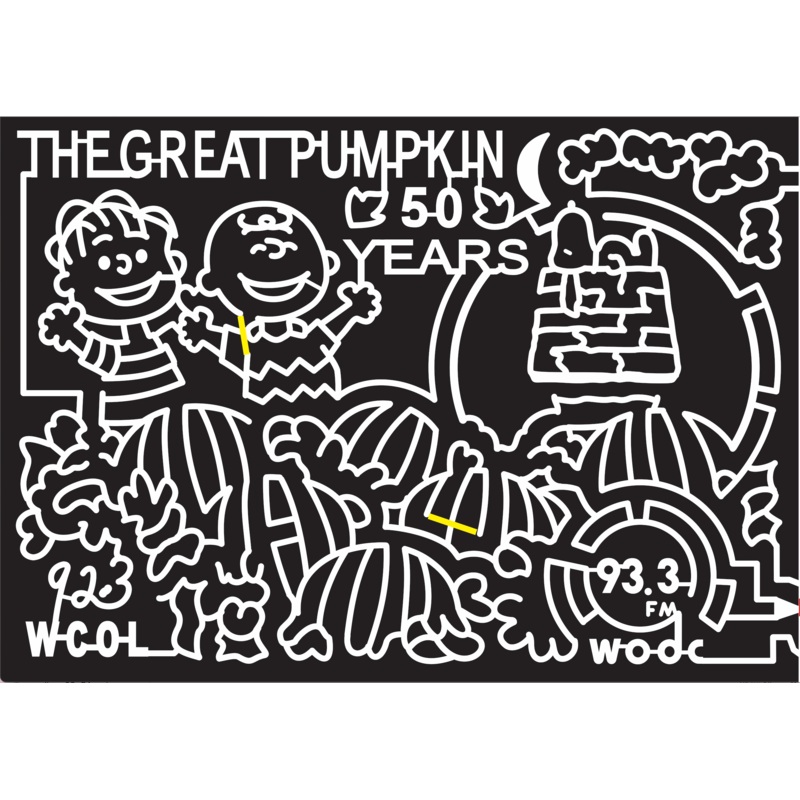 16_OH_Milford Center, 2016, Ohio, great pumpkin, peanuts, halloween, linus, charlie brown, snoopy, moon, clouds, pumpkin, pumpkins, pumpkin patch, radio logo, 92.3 logo, dog house